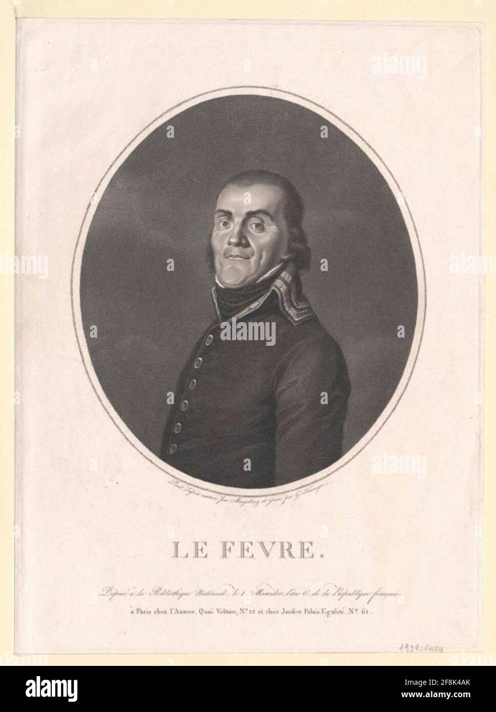 Lefebvre, Duc de Danzig, François Joseph. Stockfoto