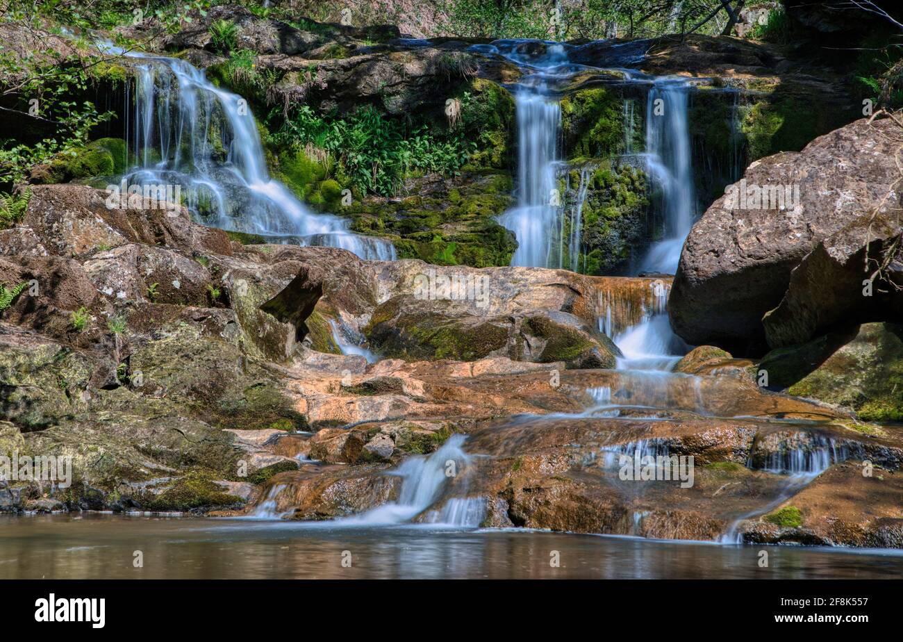 Wasserfall in den North York Moors Stockfoto