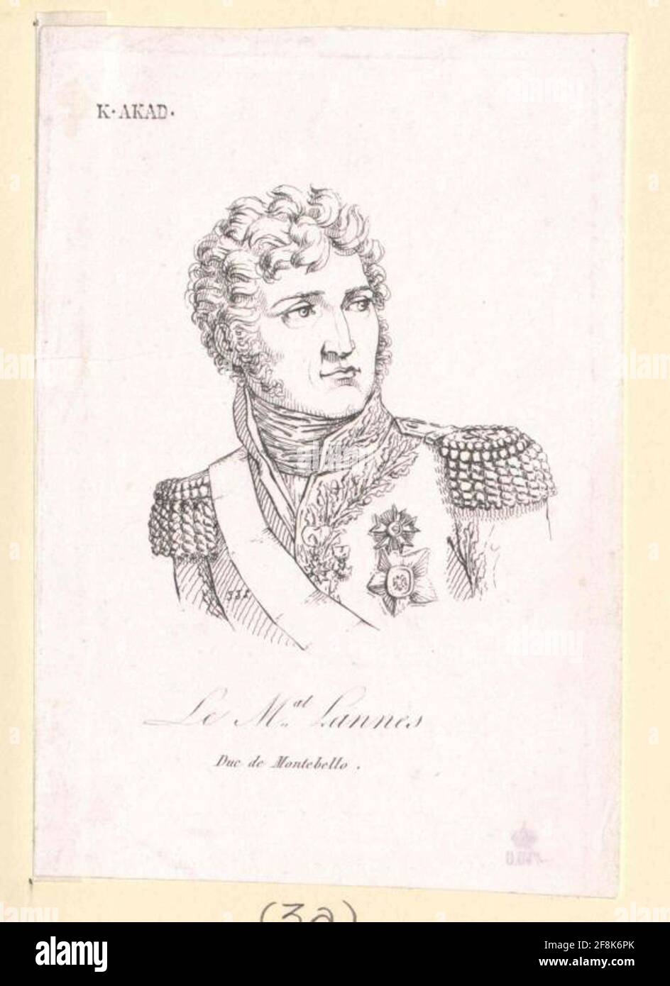 Lannes, Jean Duc de Montebello. Stockfoto