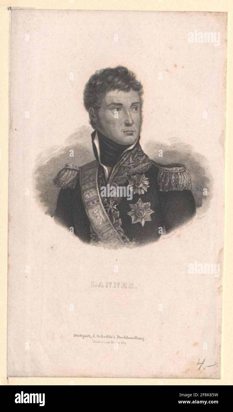 Lannes, Jean Duc de Montebello. Stockfoto