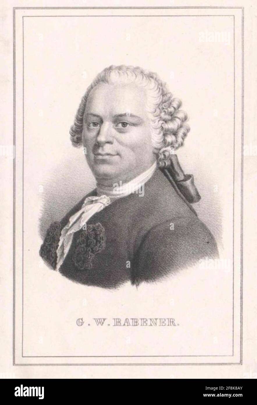 Rabener, Gottlieb Wilhelm. Stockfoto