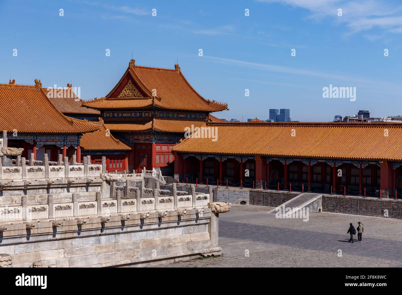 Impressionen aus der Verbotenen Stadt in Peking, China im März 2018. Stockfoto