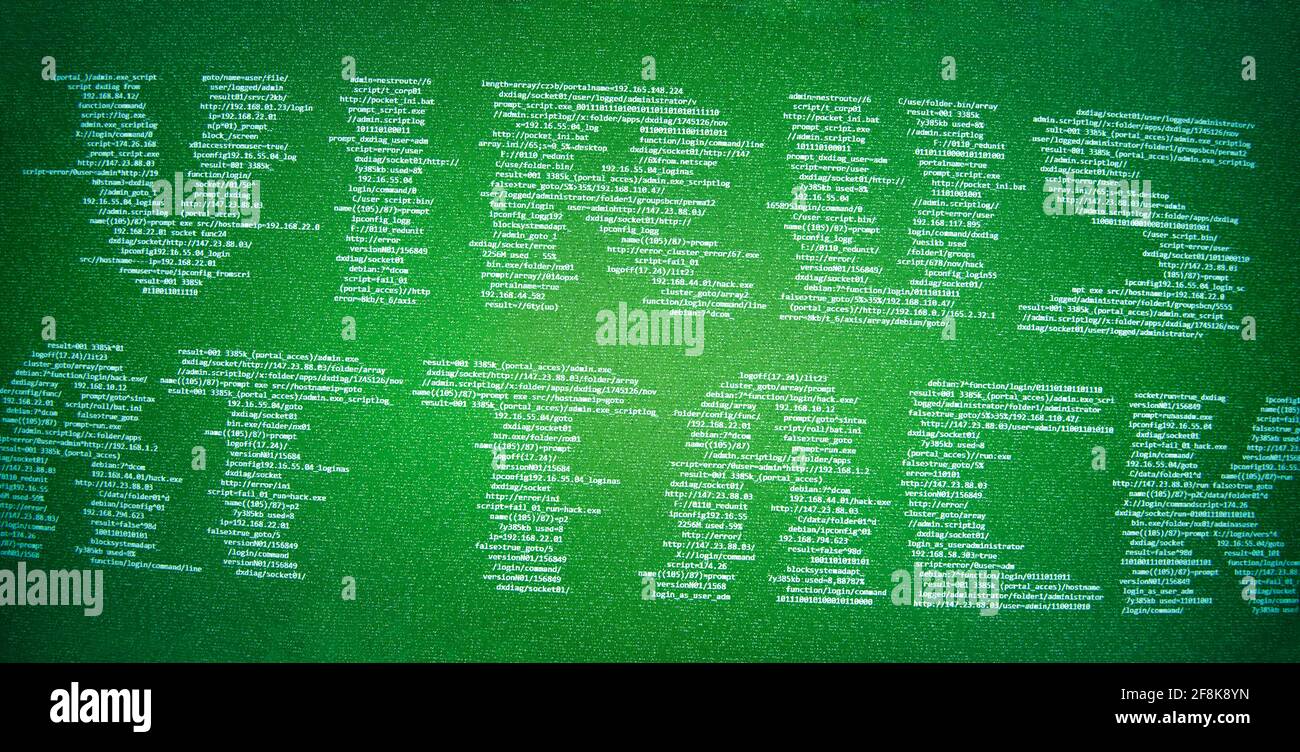 Virenangriffsmeldung Stockfoto