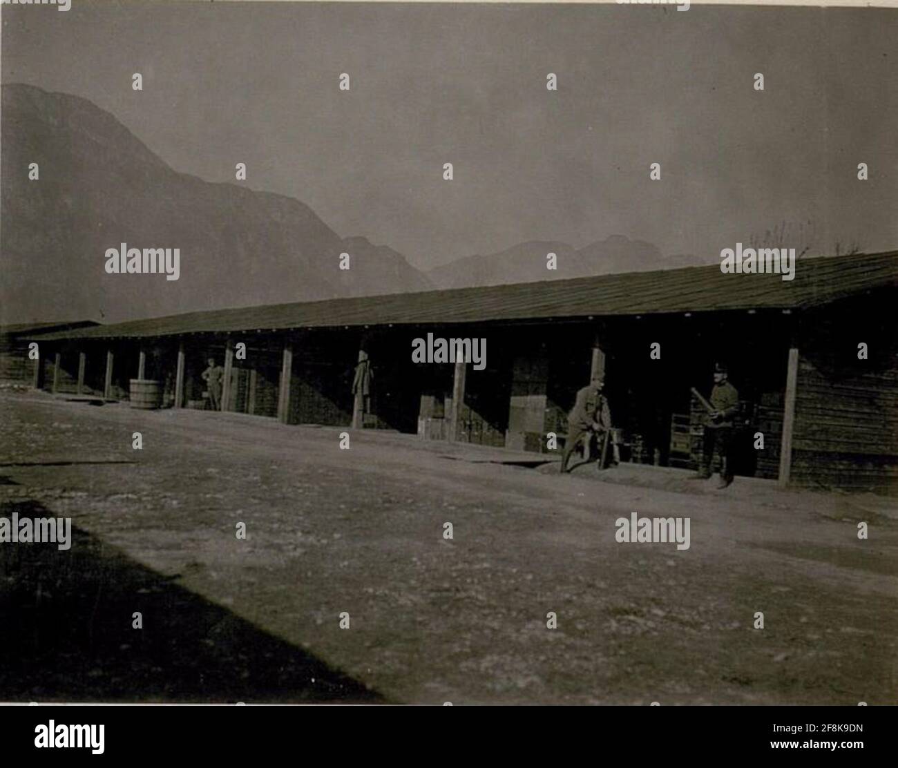 Munitionsmagazin des Armeekommandos 10 .in Lavis. . Stockfoto