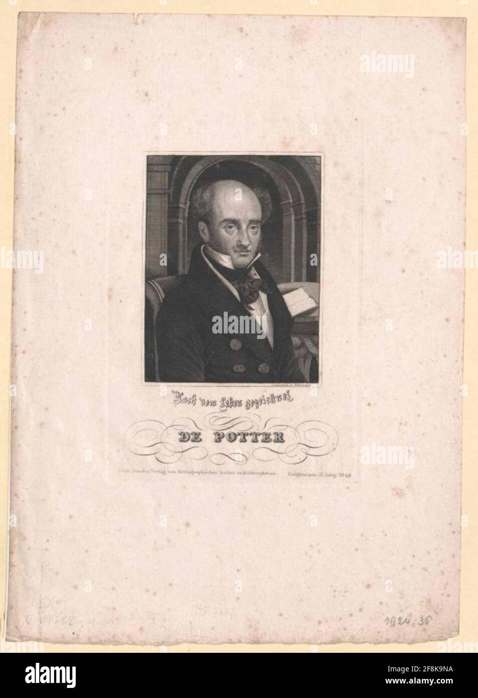 Potter, Louis de Stecher: Bahmann, Ferdinandverlag: Bibliographisches Institut: Hildburghausen Stockfoto