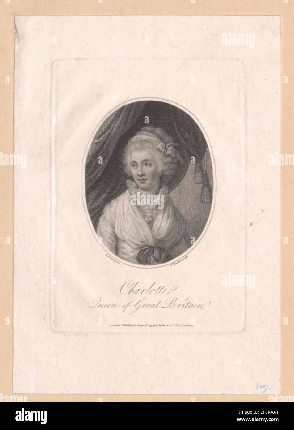 Sophie Charlotte, Prinzessin von Mecklenburg-Strelitz. Stockfoto