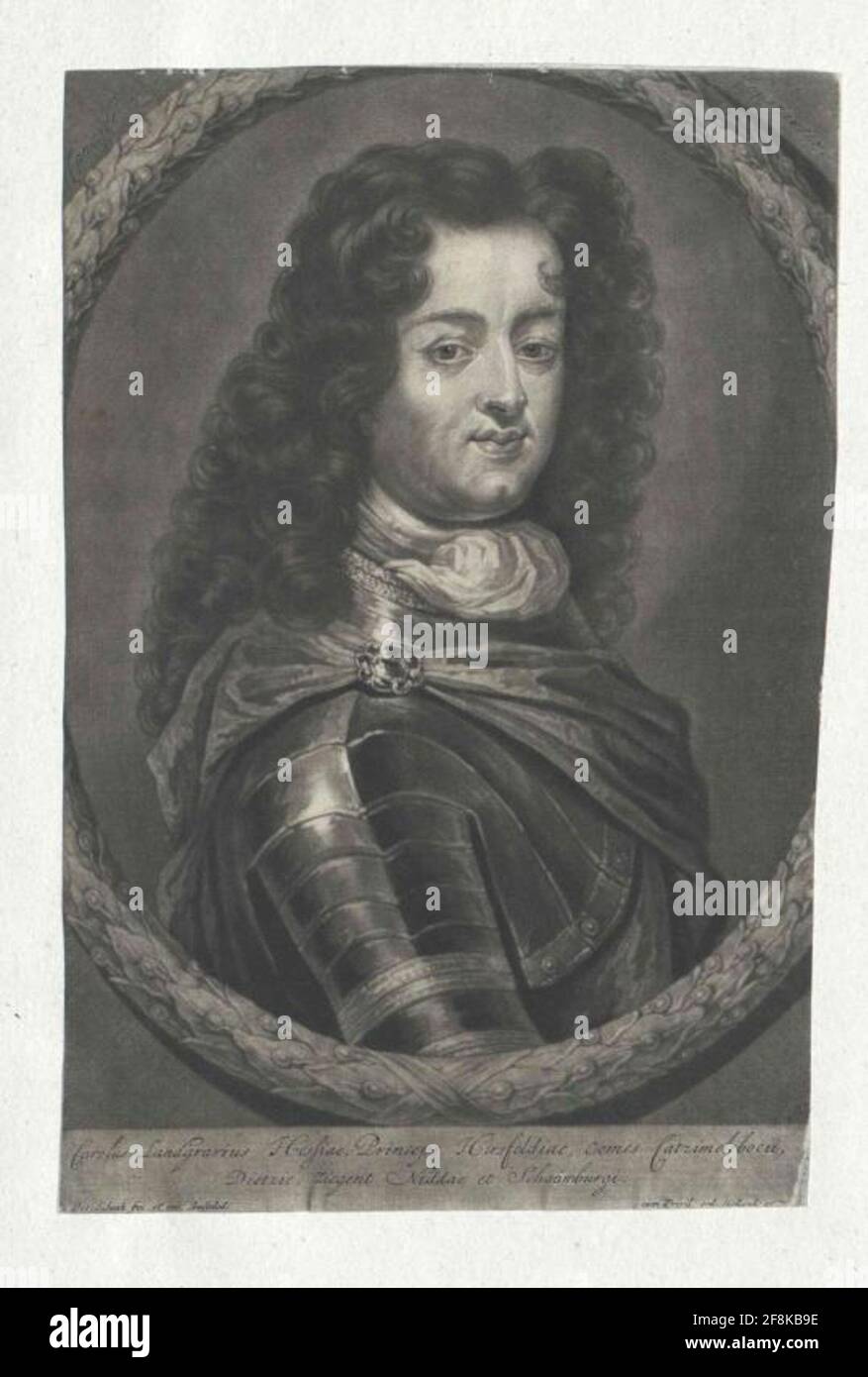 Karl, Landgraf von Hessen-Kassel Stecher: Schenck, Peter Stockfoto