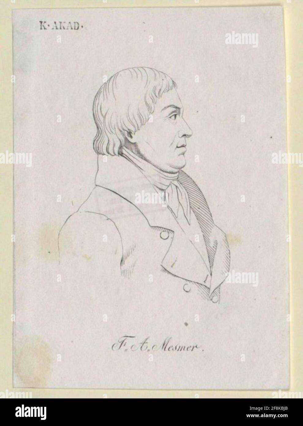 Mesmer, Franz Anton . Stockfoto
