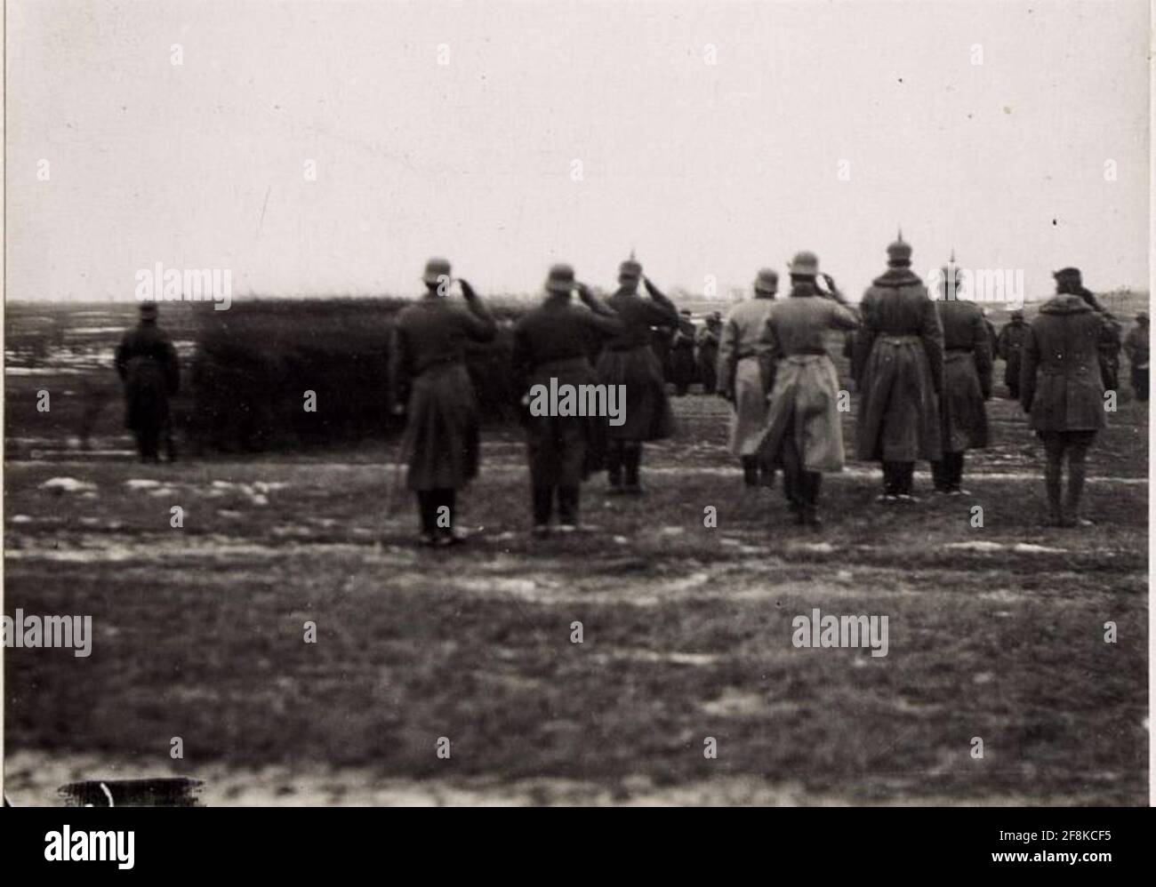 Defilieren Sie die deutschen Truppen bei der 2. Infanteriedivision. Stockfoto