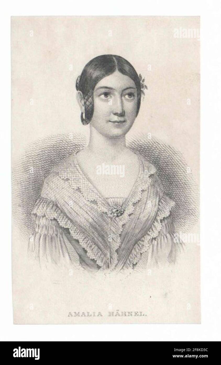Hähnel, Amalie . Stockfoto