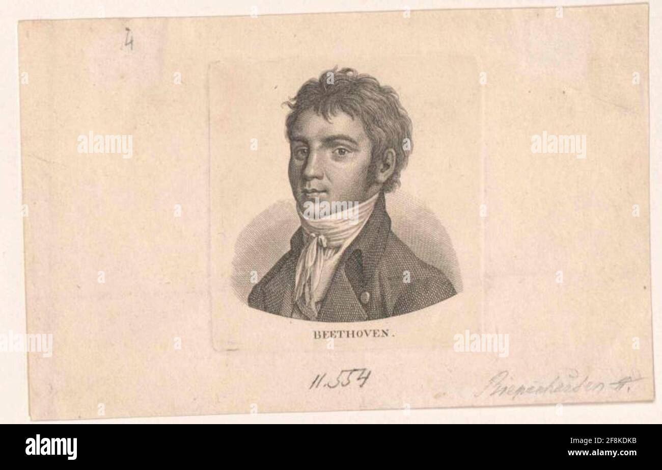 Beethoven, Ludwig van Stecher: Riepenhausen, Ernst Ludwig Stockfoto Beethoven, Ludwig van Stecher: Riepenhausen, Ernst Ludwig Stockfoto