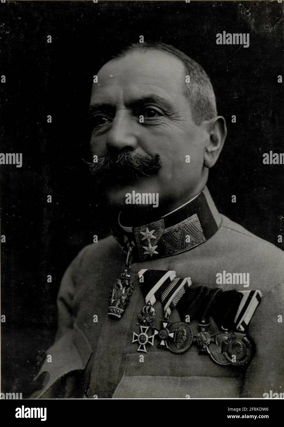 Feldmarschall Leewant serious kletternd noble von Gromnik, Kommandeur des 9. Korps von Oktober 1916 bis August 1917. Stockfoto