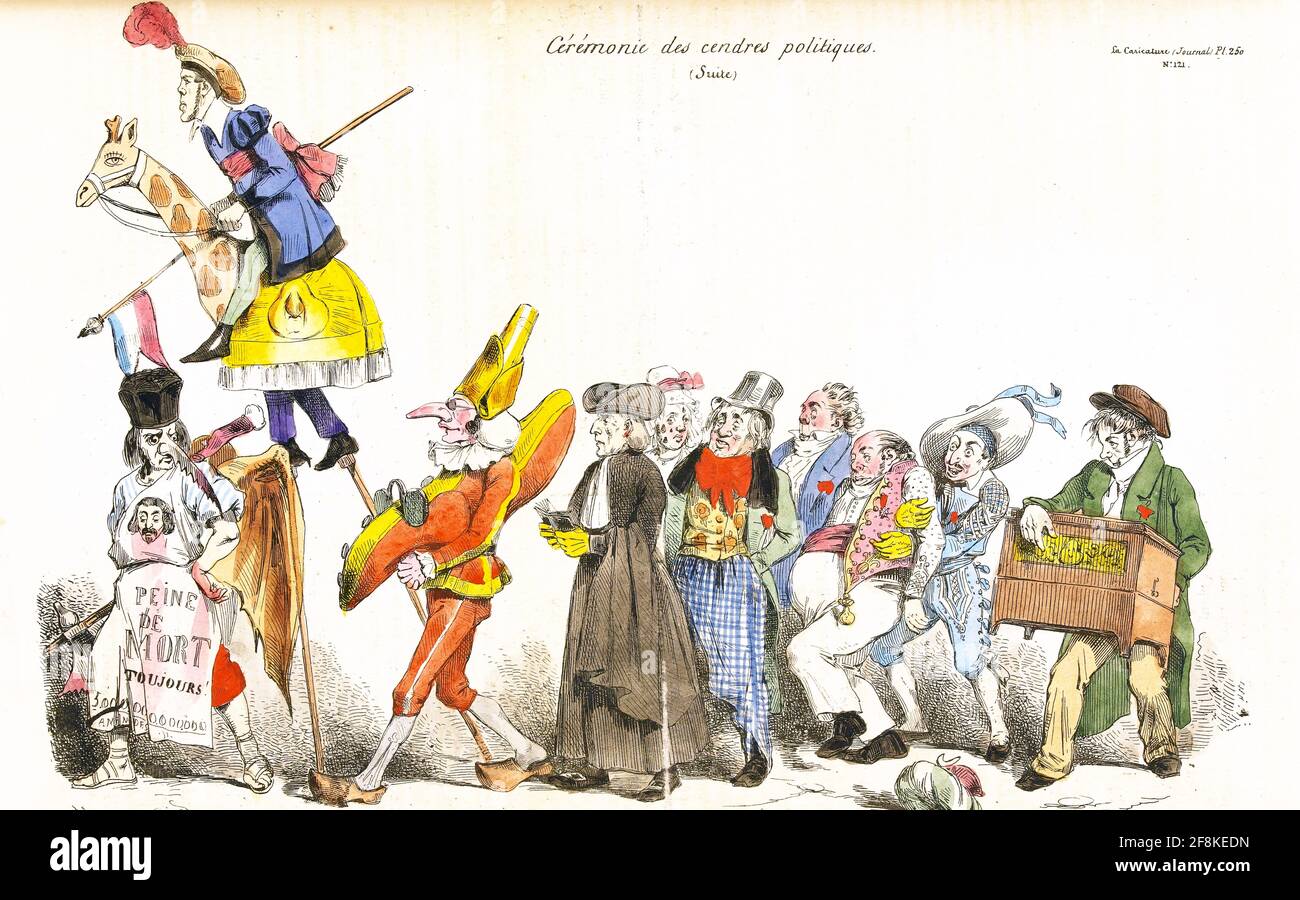 J J Grandville Kunstwerk Stockfoto