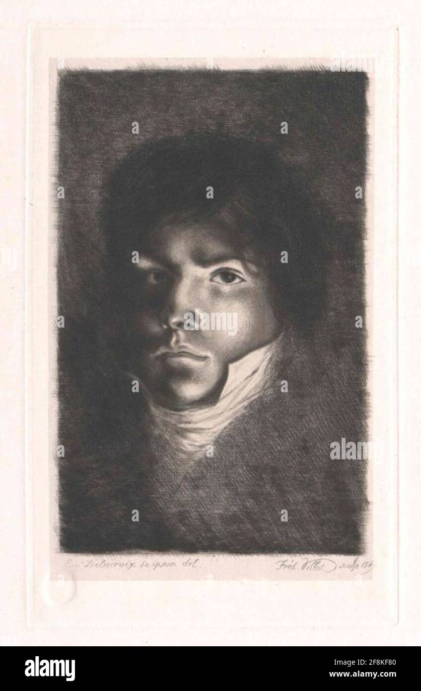 Delacroix, Eugene. Stockfoto