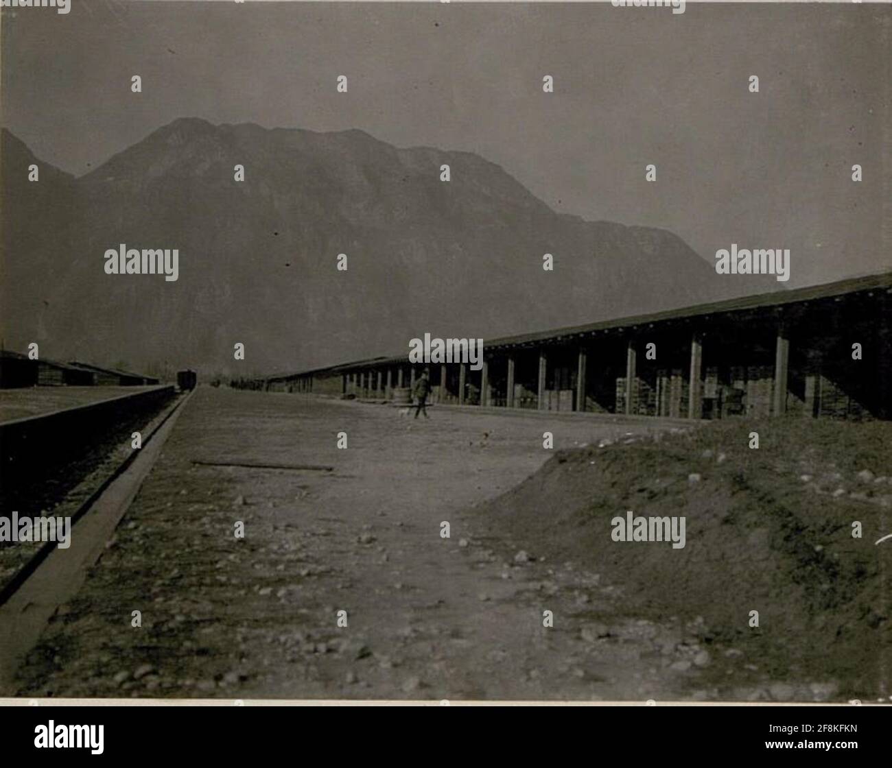 Munitionsmagazin des Armeekommandos 10 .in Lavis. . Stockfoto