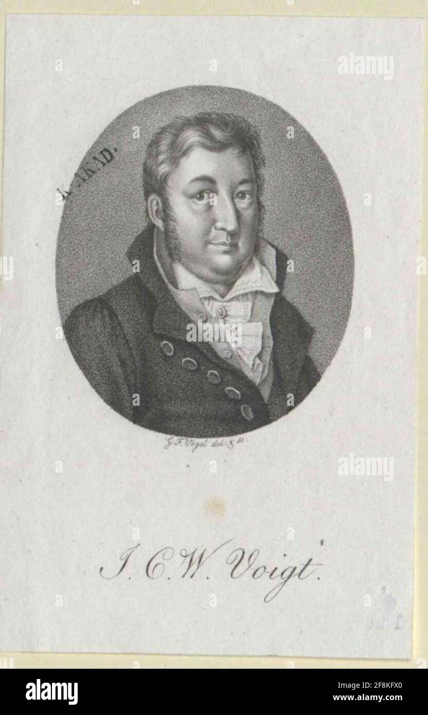 Voigt, Johann Karl Wilhelm. Stockfoto