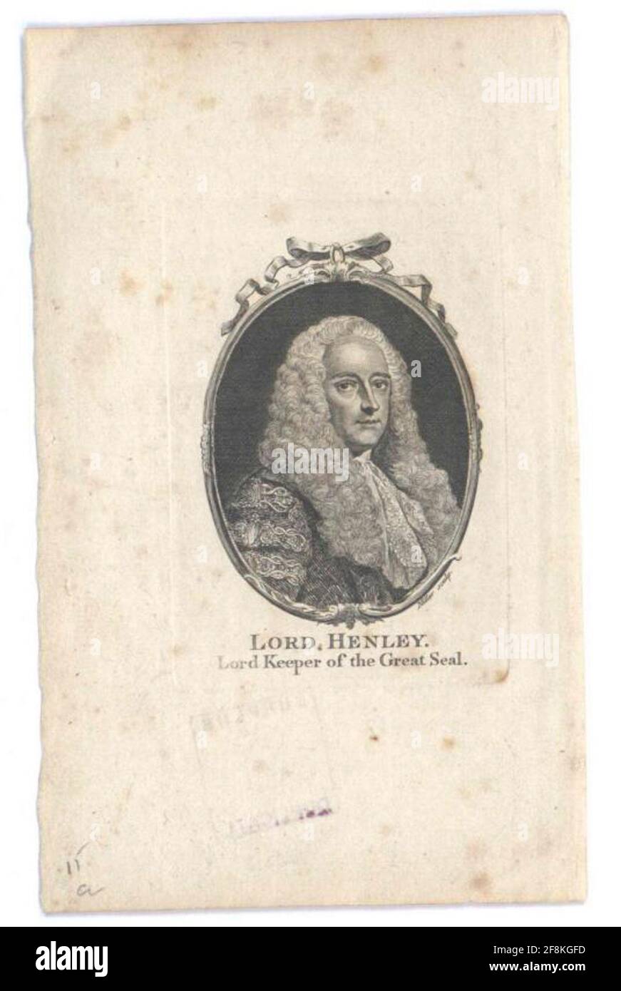 Henley, 1. Earl of Northington, Robert . Stockfoto