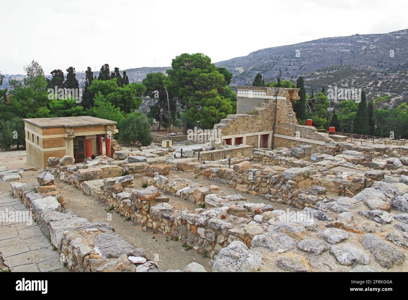 Der Palast von Knossos auf Kreta, Griechenland Stockfoto