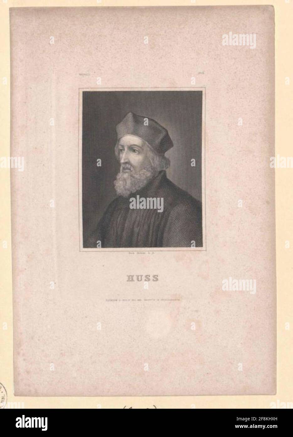 Hus, Johannes Verlag: Bibliographic Institute Dating: 1835/1870 Verlag: Hildburghausen Stockfoto