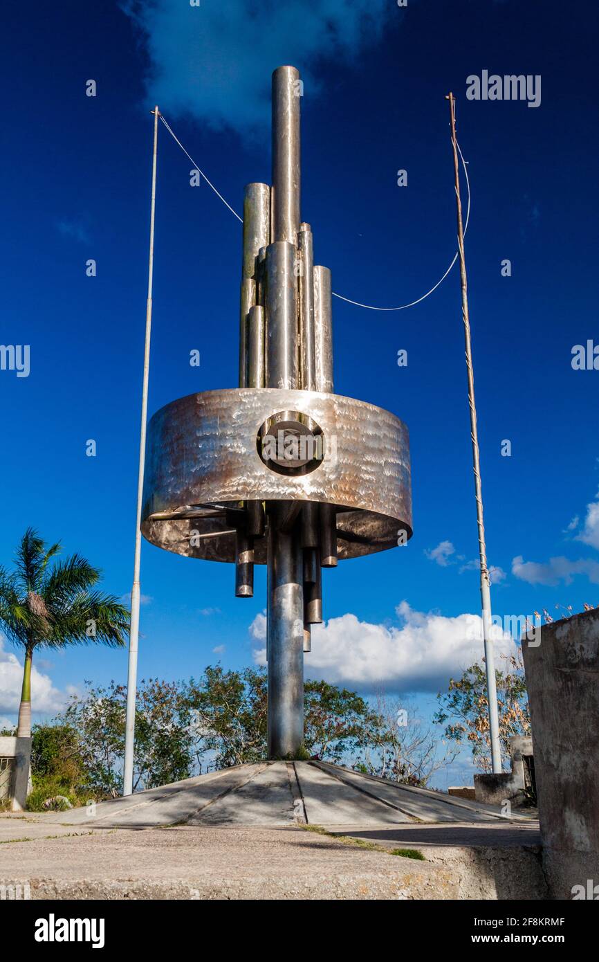 SANTA CLARA, KUBA - 13. FEB 2016: Che Guevara Denkmal auf dem Loma del Capiro Hügel in Santa Clara, Kuba Stockfoto