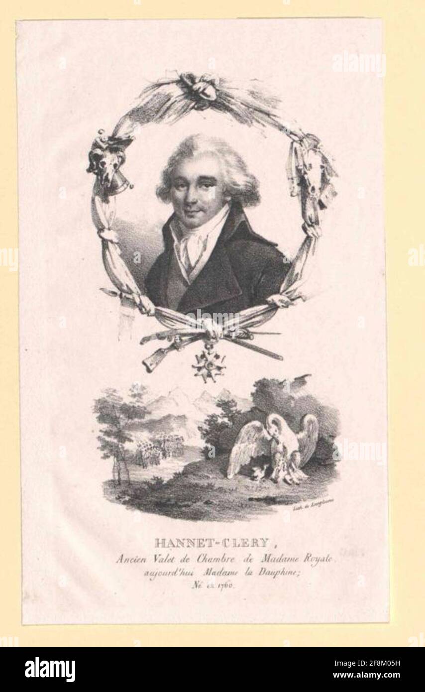 Clery, Jean Pierre Louis. Stockfoto