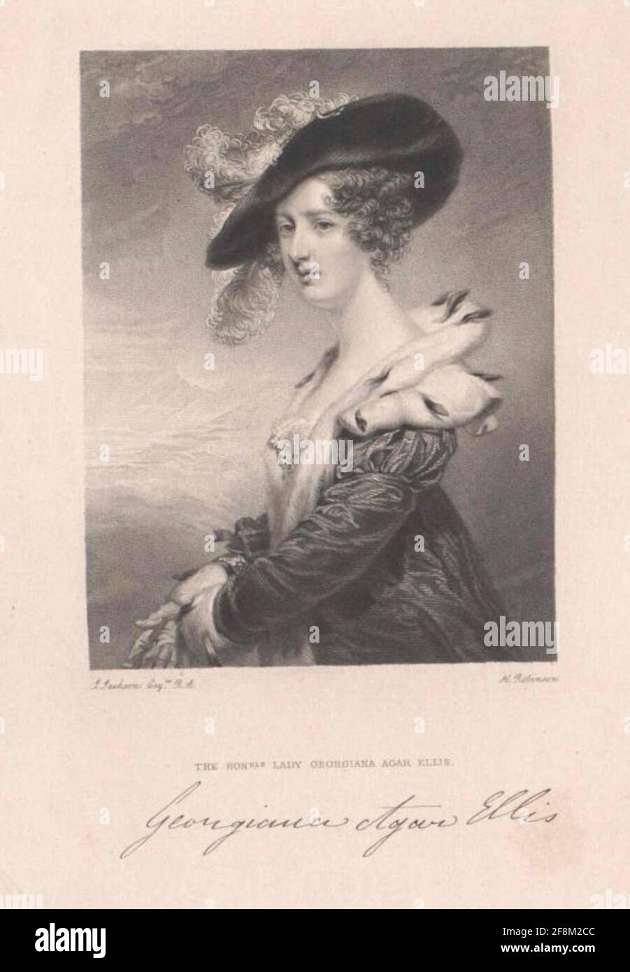 Howard, Georgiana Lady . Stockfoto