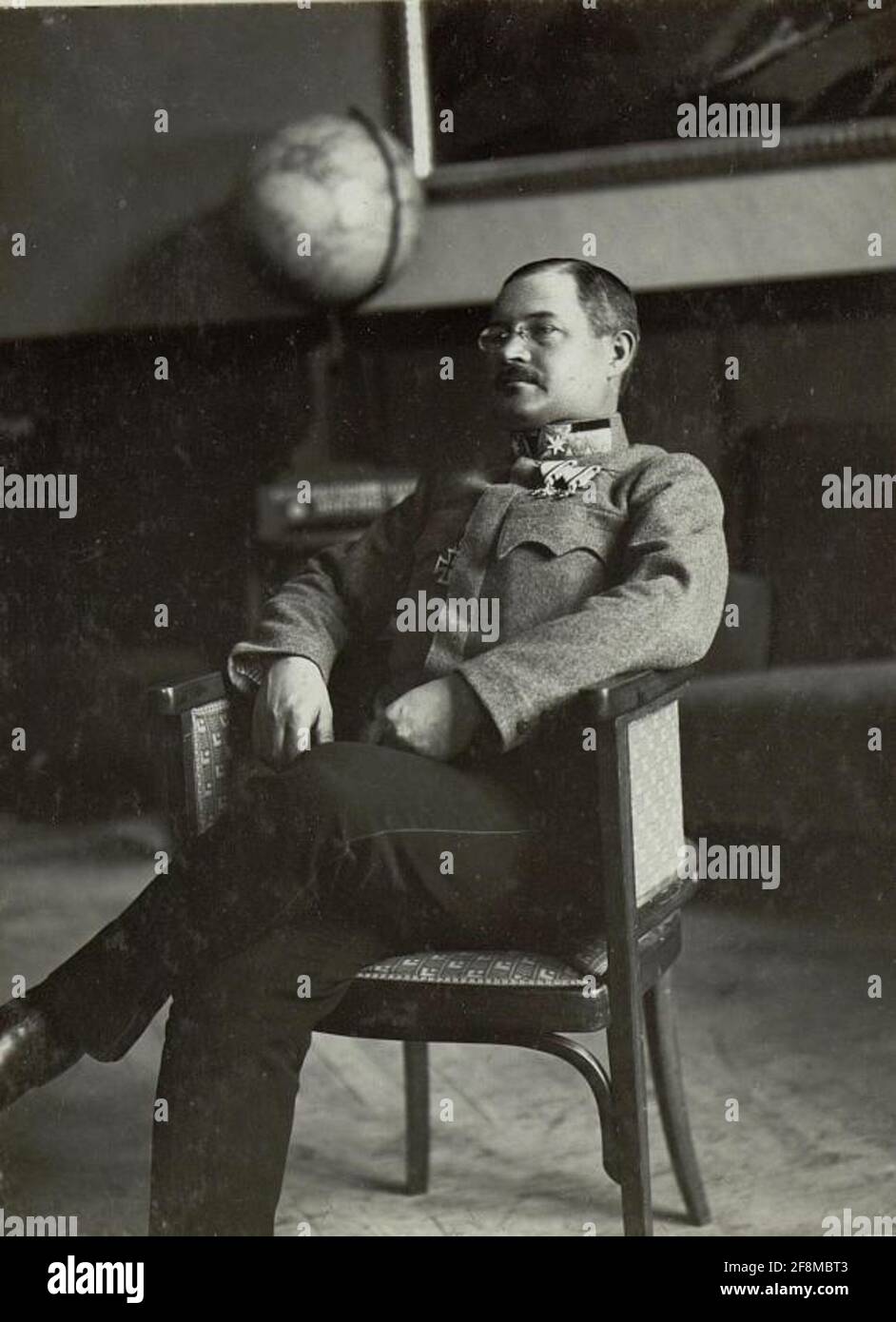 Major Ing. Edmund Wanke, Mounting Referent der 90. Infanterie-Division. Stockfoto