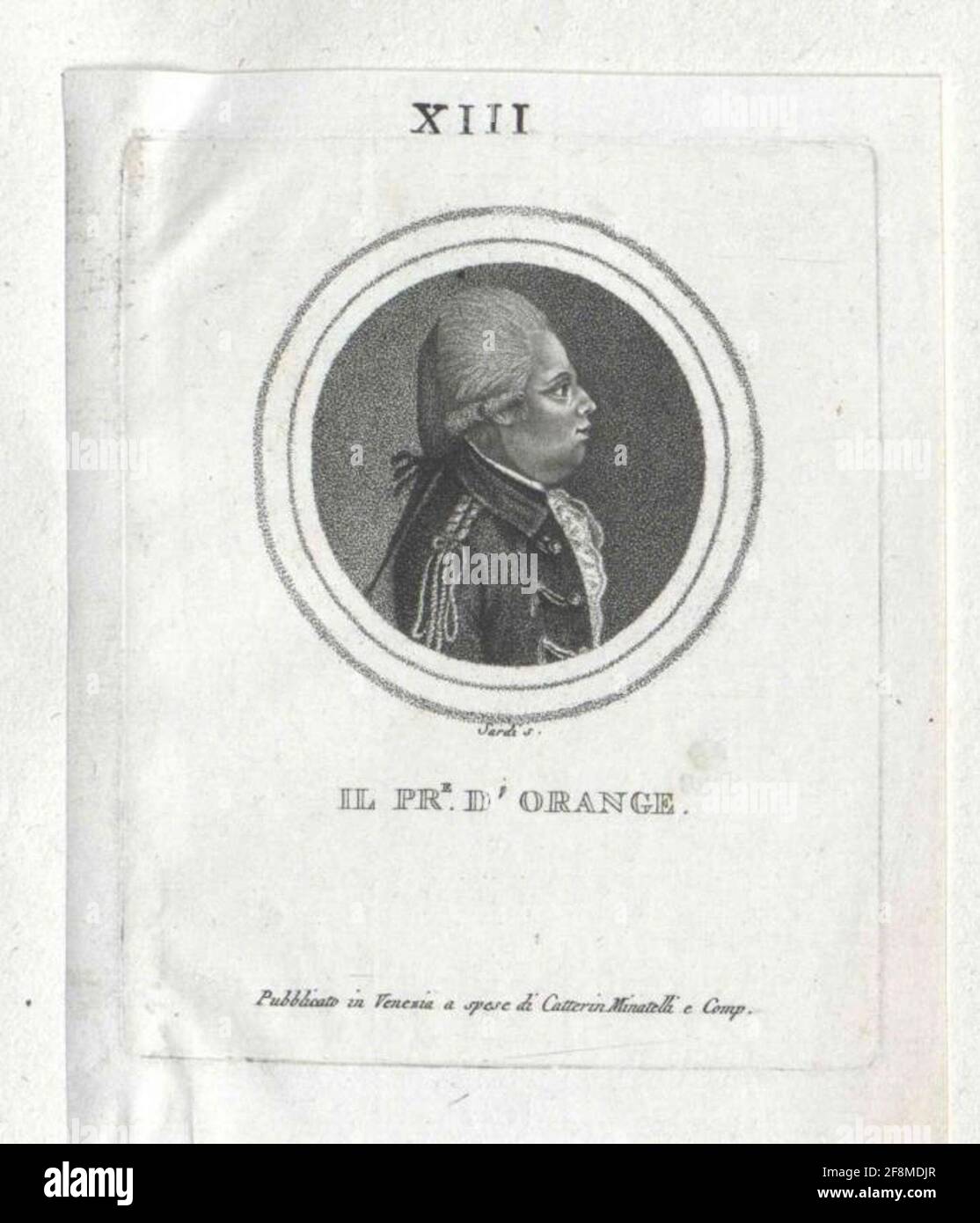 Wilhelm V., Fürst von Orania-Nassau. Stockfoto