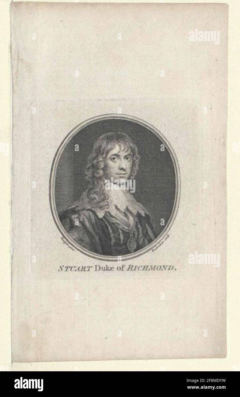 Stuart, James Duke of Lennox Duke of Richmond . Stockfoto