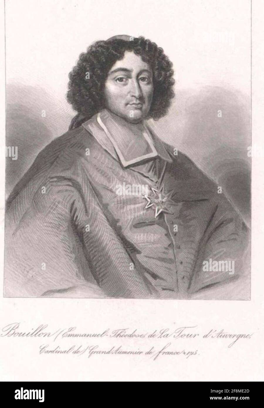 Der Turm der Auvergne de Bouillon, Emmanuel-Theodose von. Stockfoto