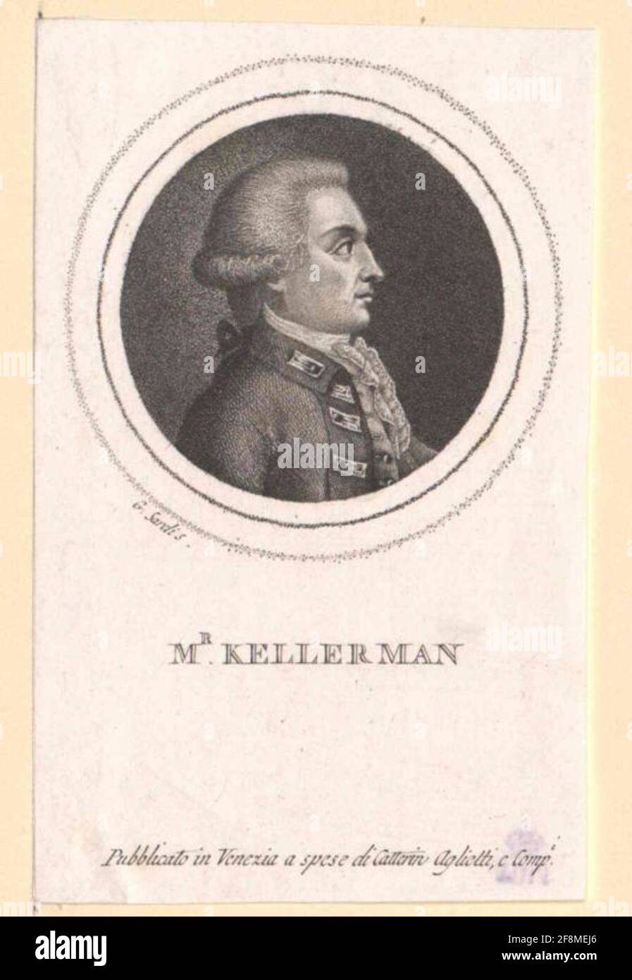 Kellermann, Duc de Valmy, François Christophe. Stockfoto