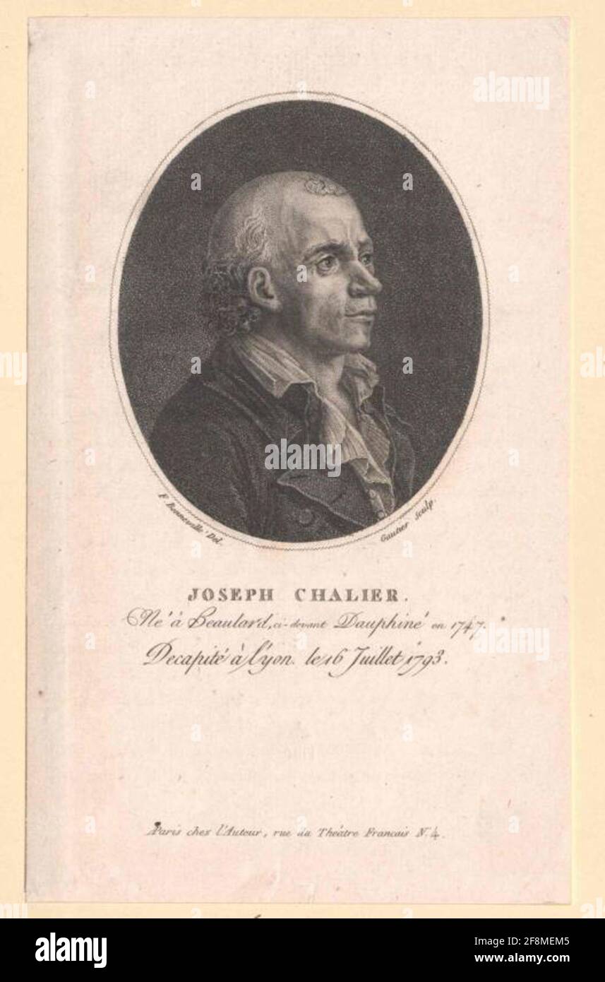 Chalier, Joseph . Stockfoto