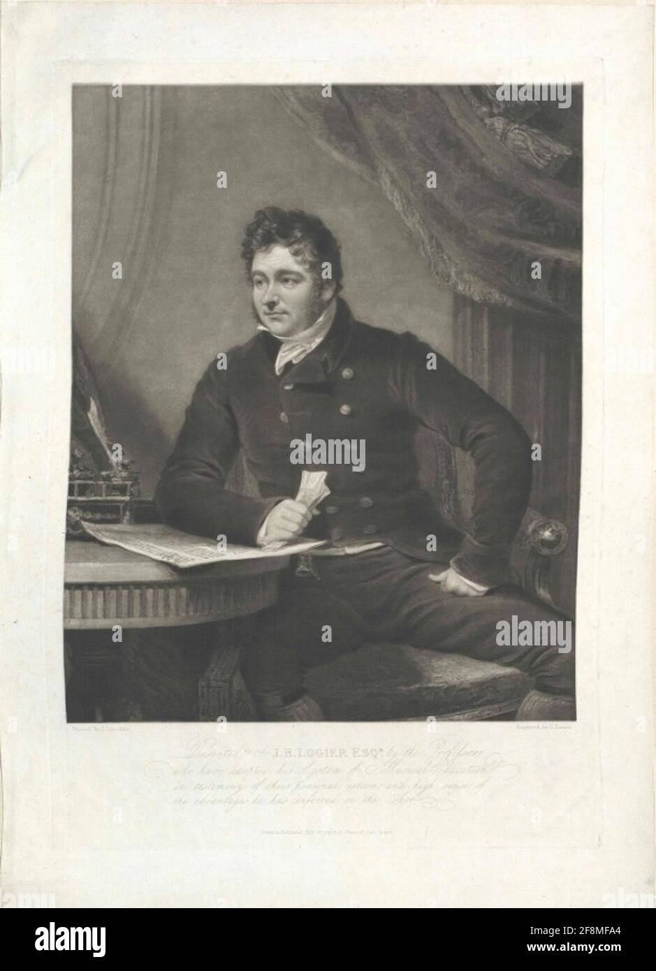 Logier, Johann Bernhard. Stockfoto