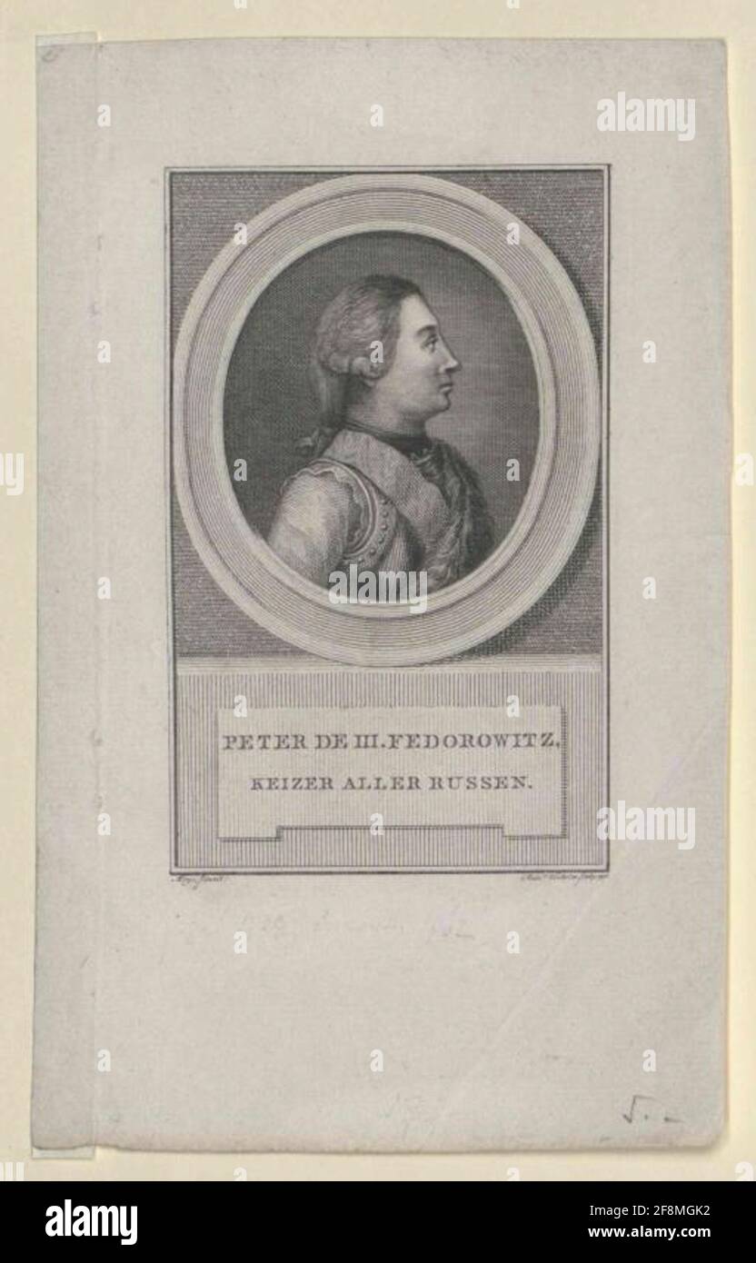 Peter III., Kaiser von Russland. Stockfoto