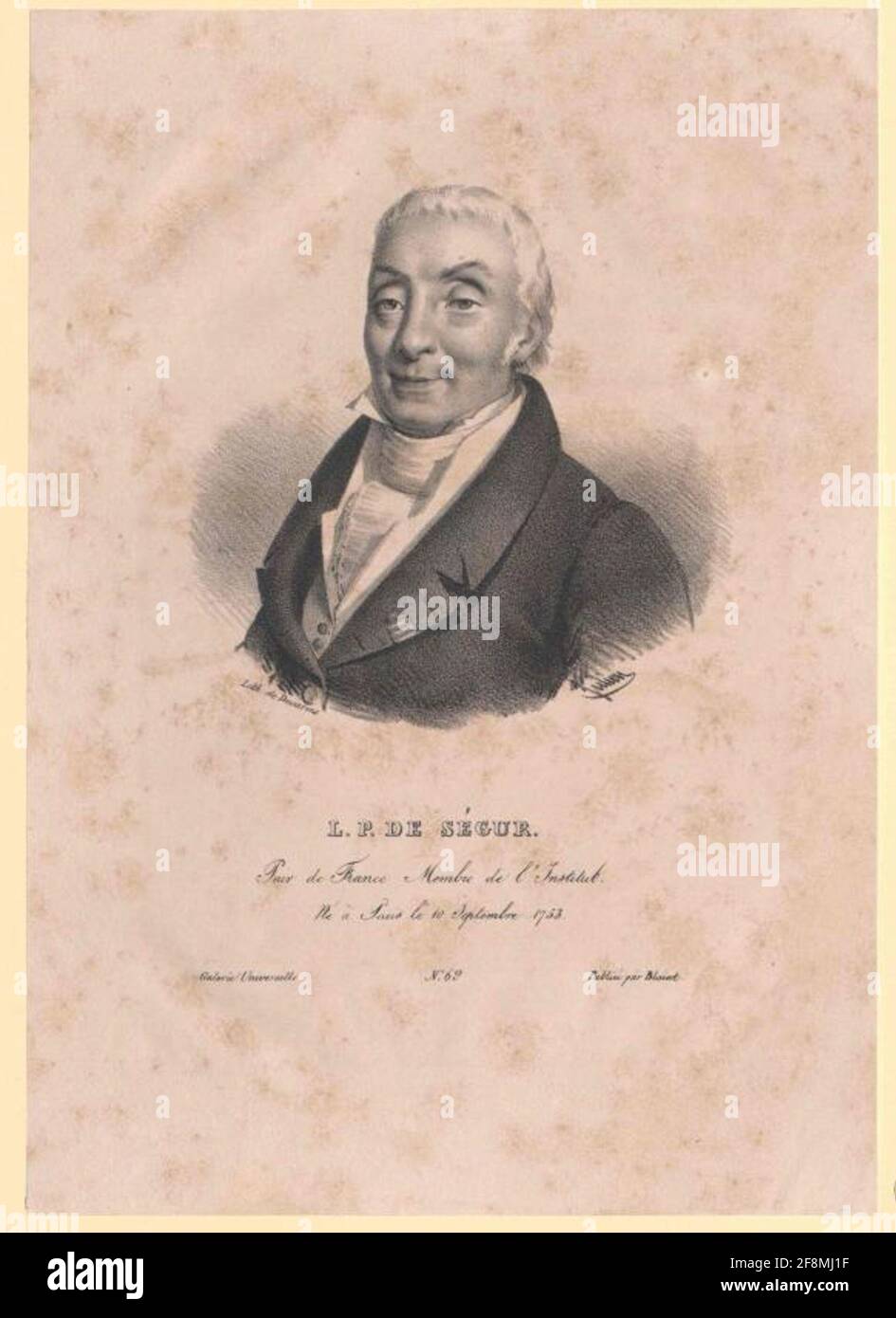 Ségur, Louis-Philippe Comte de. Stockfoto