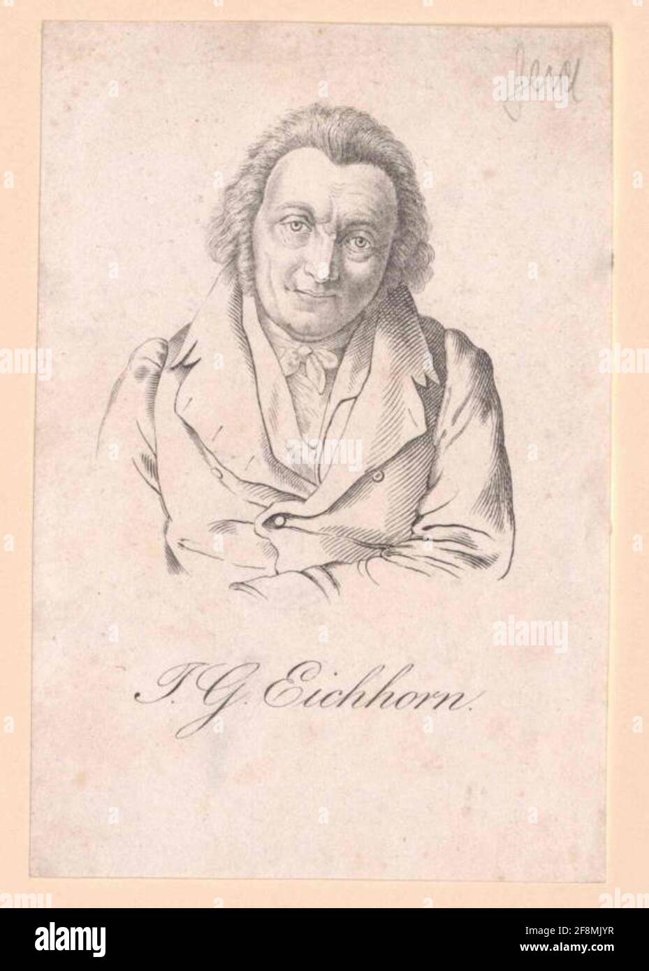 Eichhorn, Johann Gottfried. Stockfoto