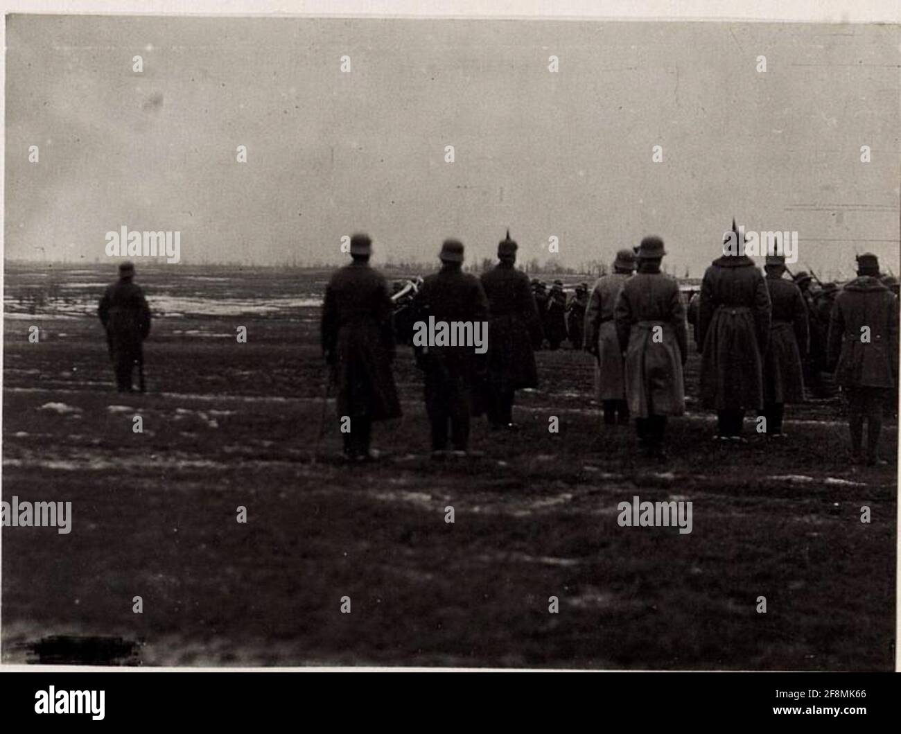 Defilieren Sie die deutschen Truppen bei der 2. Infanteriedivision. Stockfoto