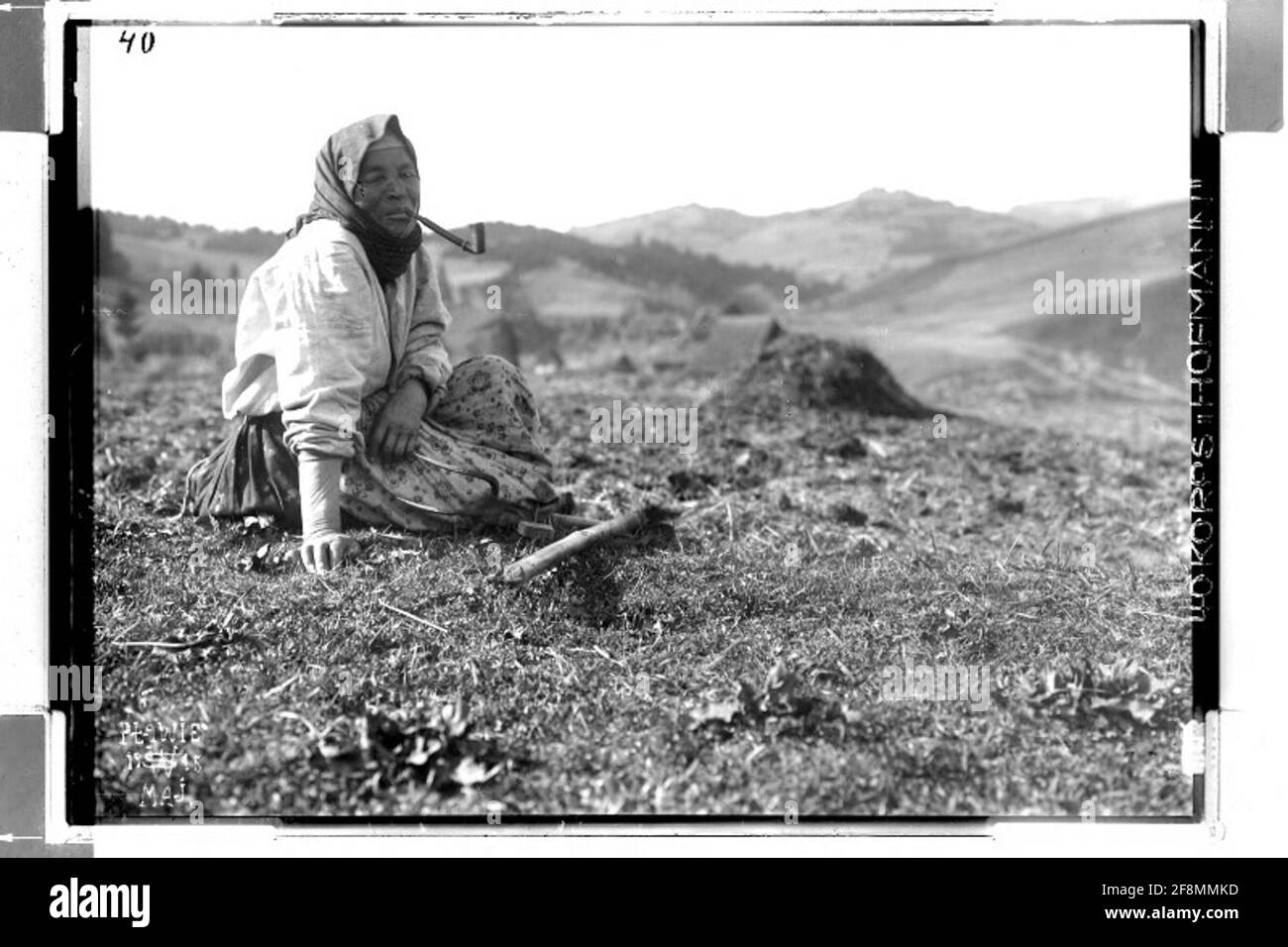 Plahwie Bauer; Plahwie, Galicien; Fotograf: Corps Hofmann. Stockfoto