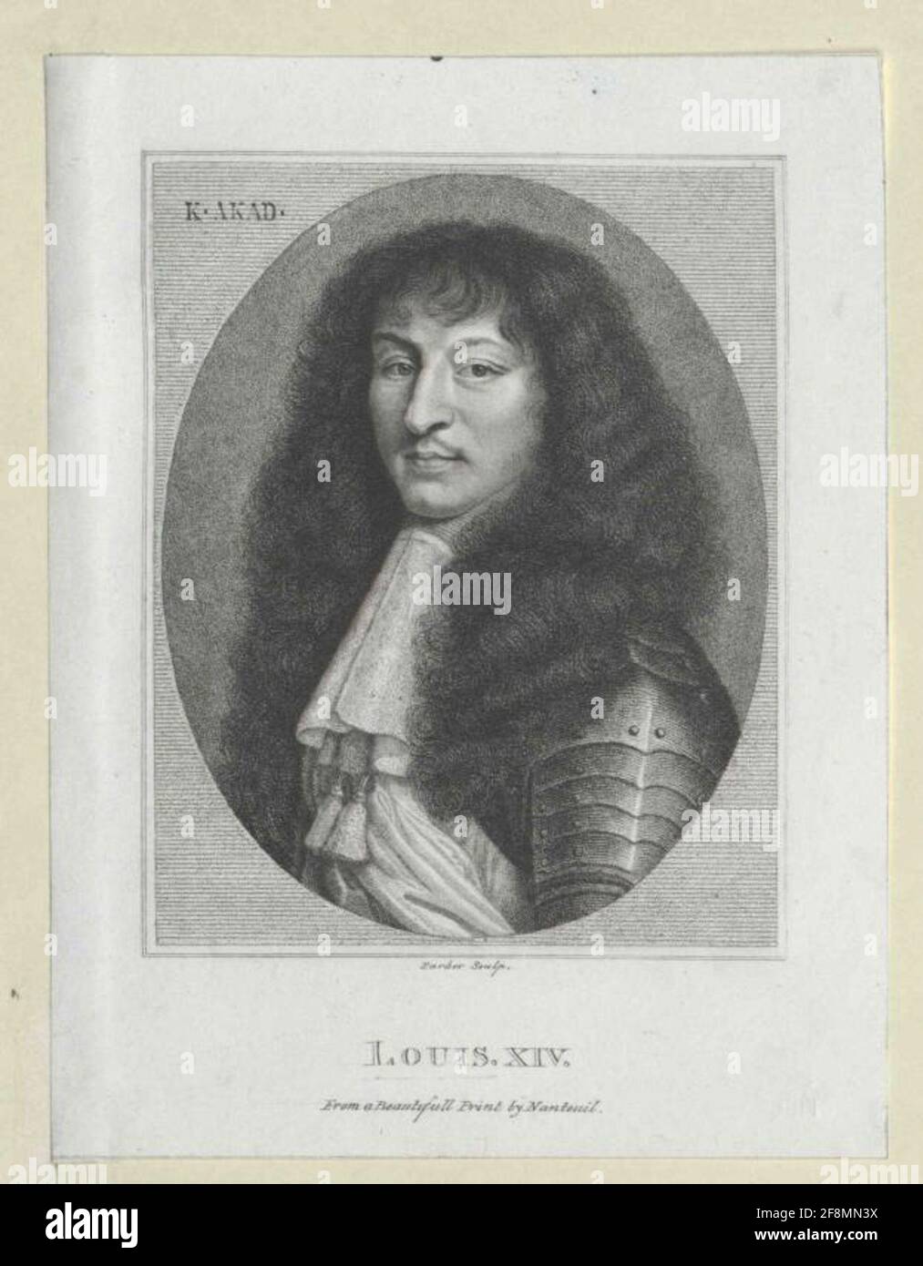 Ludwig XIV., König von Frankreich Druck von James Parker Stockfoto