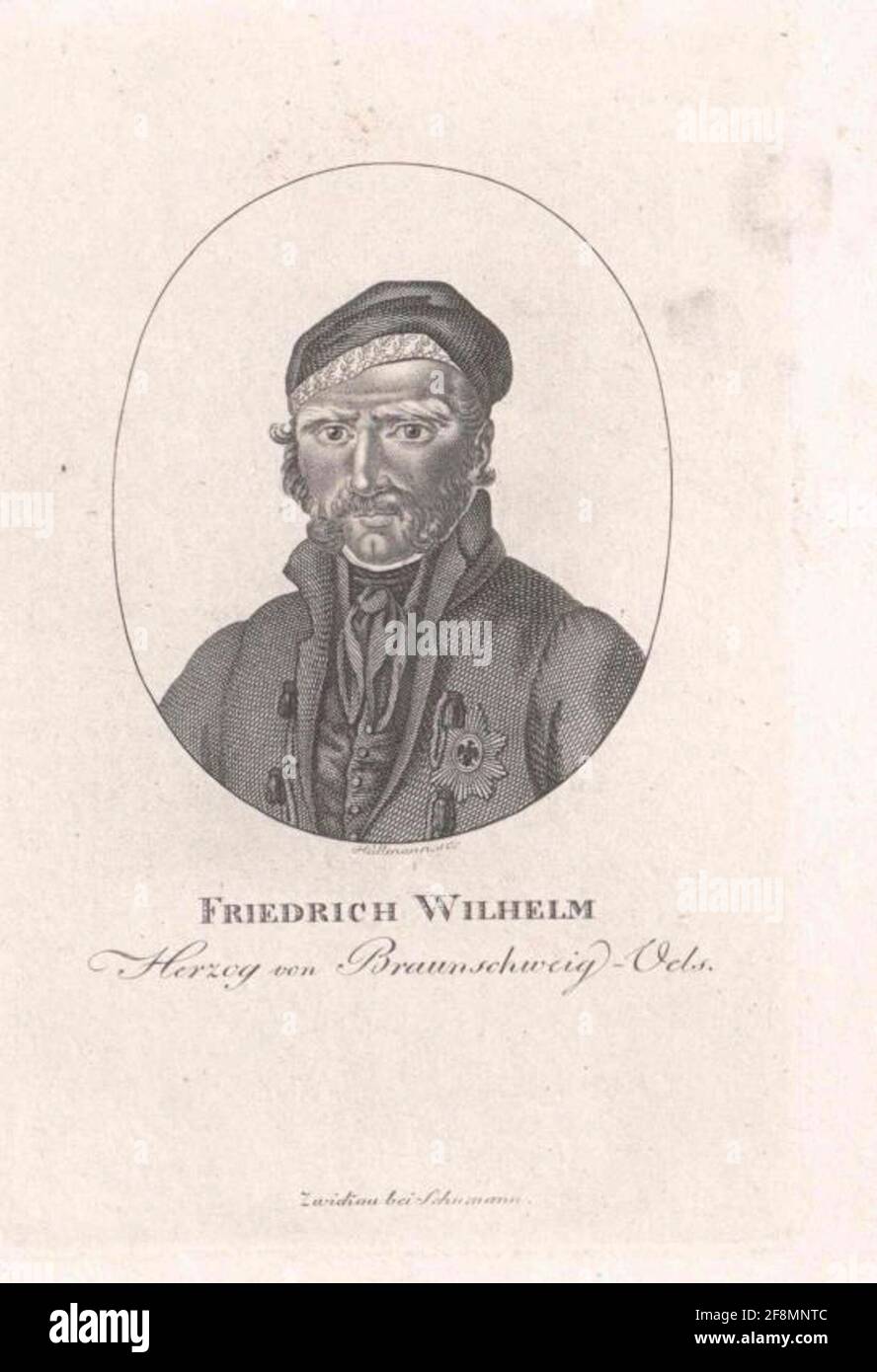 Friedrich Wilhelm, Herzog von Braunschweig-Oels. Stockfoto