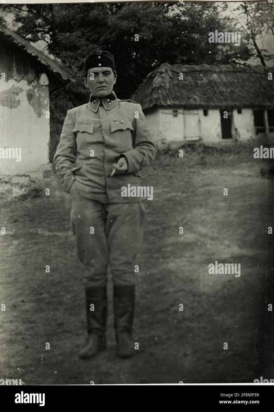 Ein heroful ukrainin.frl.jarema Kuz der Ukr.Legion im Korps fml.hofmann. . Stockfoto
