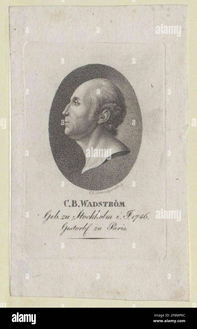 Wadström, Karl Bernhard. Stockfoto