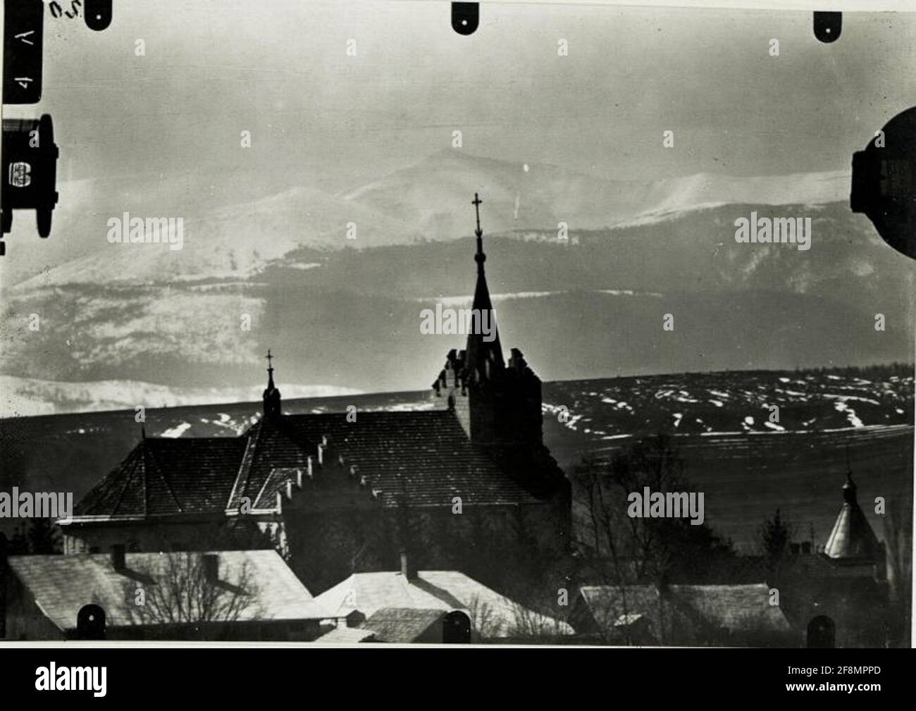 Fernaufnahme der Siwula von Bania, 30.PRIL 1917.. Stockfoto