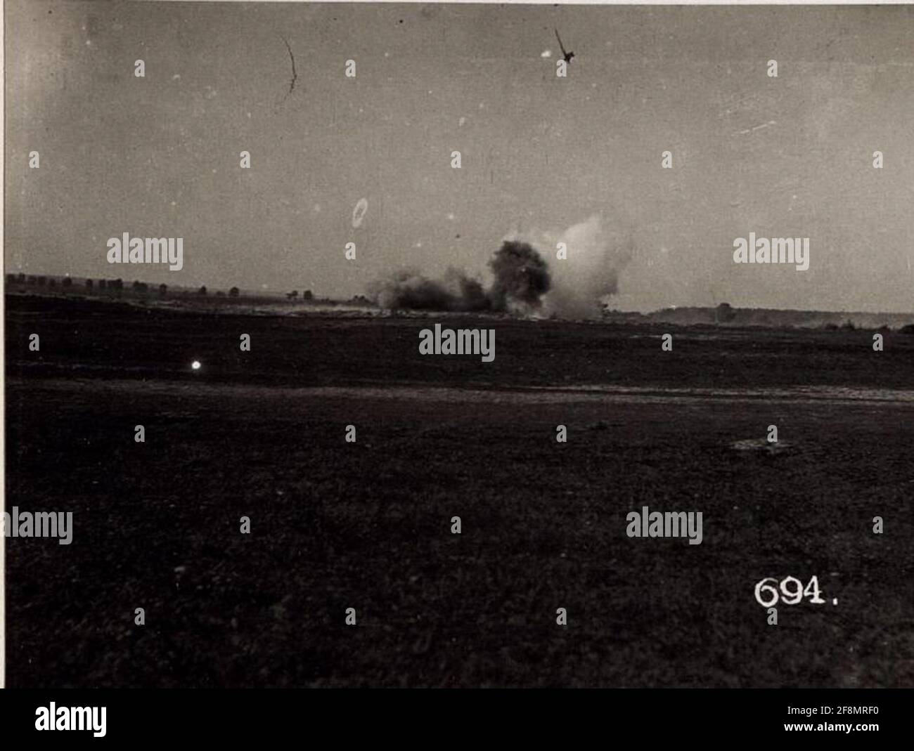 Sturmtruppenübungen (Flamether) in Vladimir Wolinsky. Stockfoto