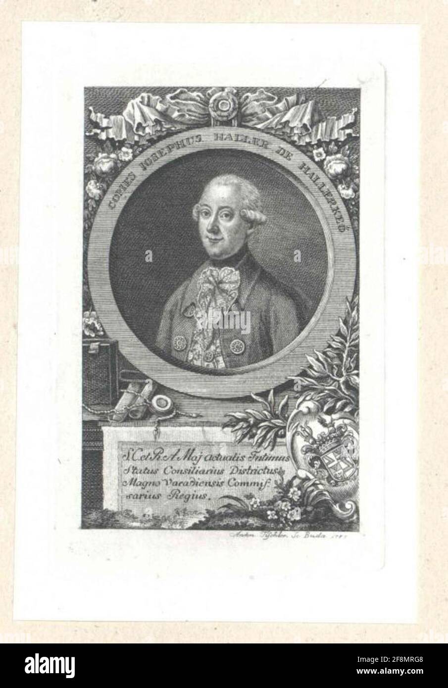 Haller, Josef Graf. Stockfoto