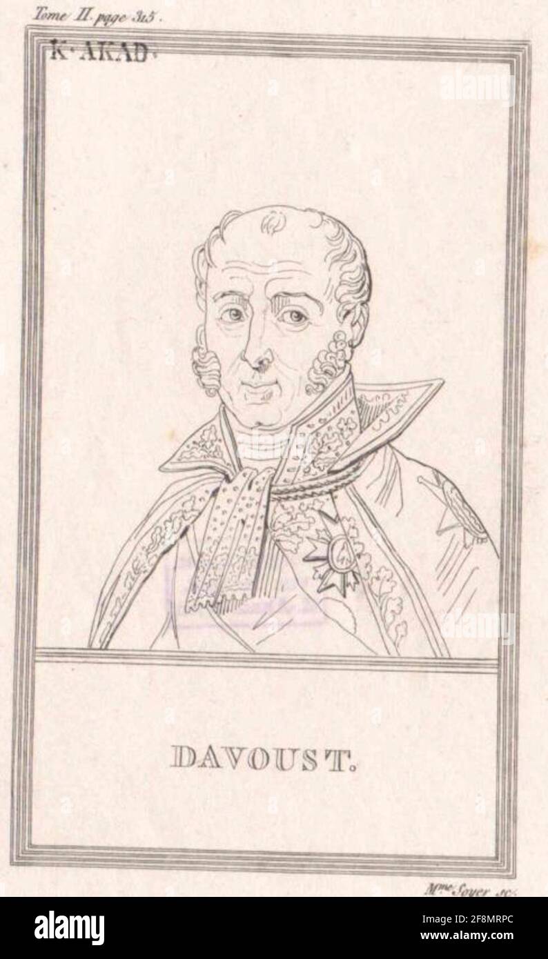 Davout, Louis Nicolas . Stockfoto