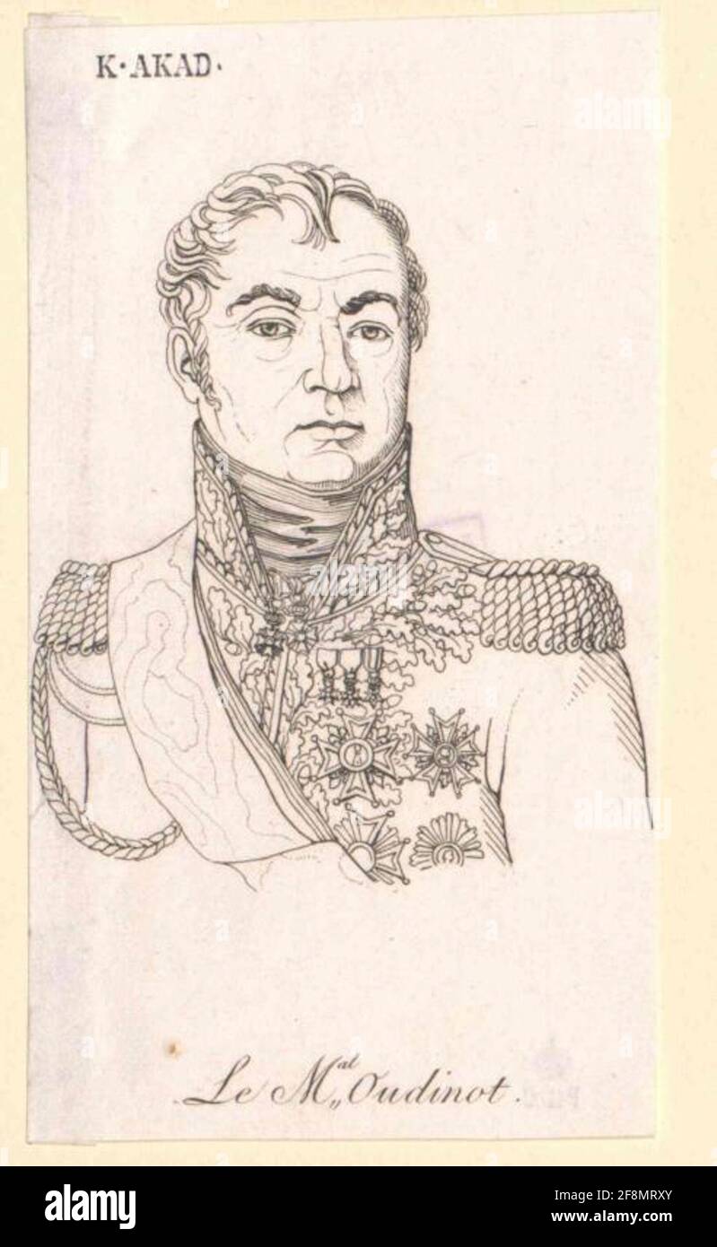 Oudinot, Charles Nicolas Duc de Reggio. Stockfoto