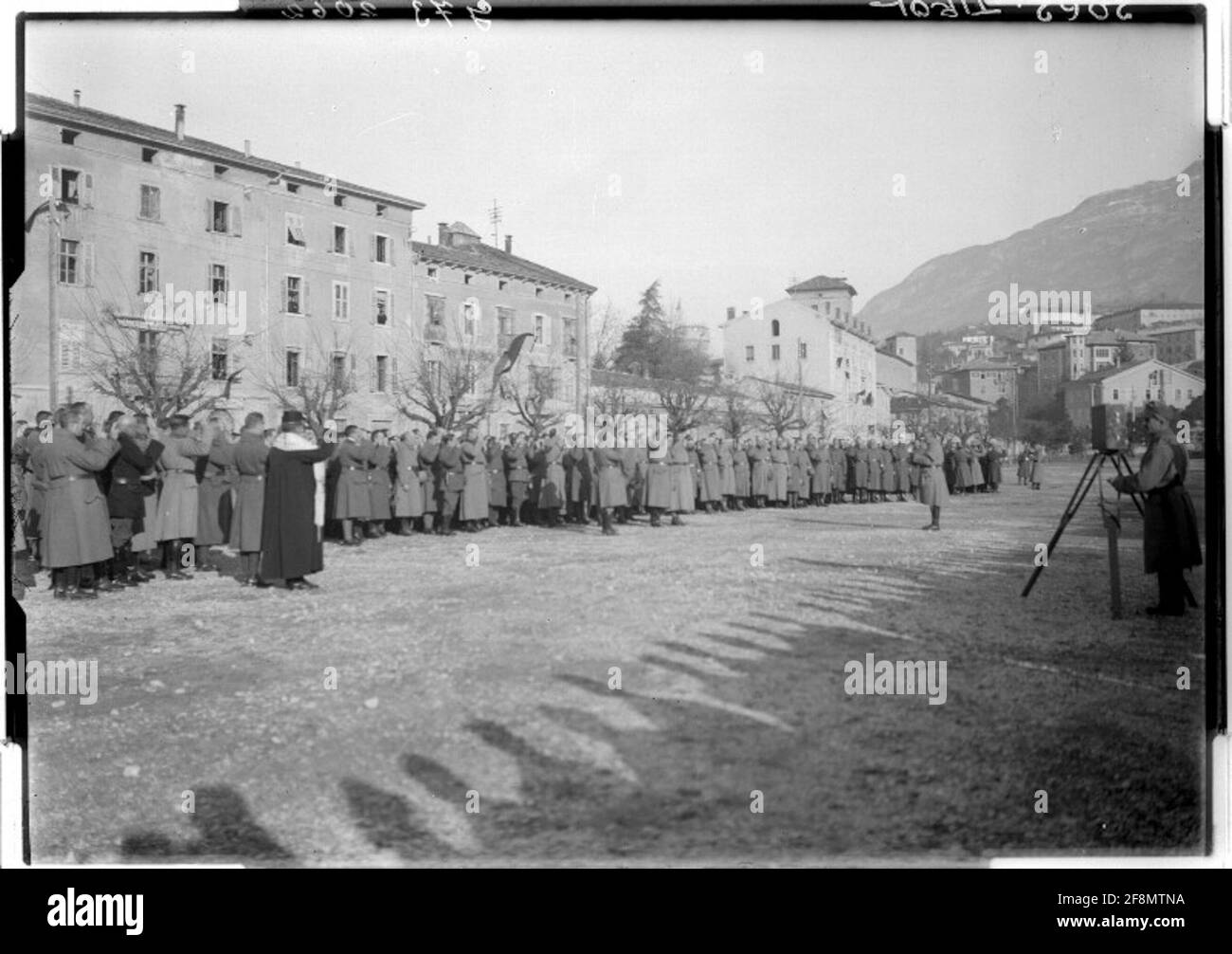 Vereidigung von Soldaten in Trient Fotograf: Flamm, 16. Korpskomando. Stockfoto
