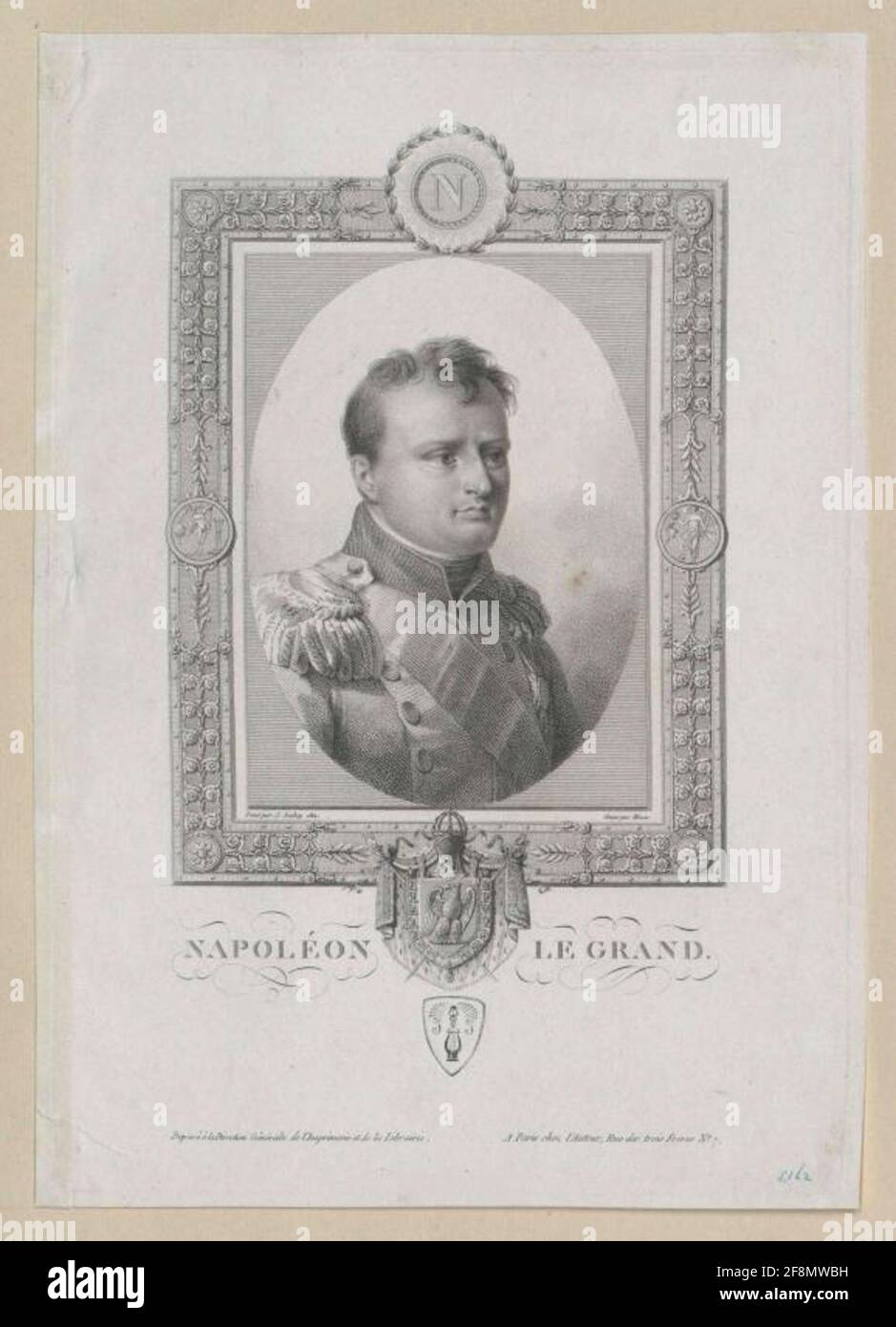 Napoleon I. Bonaparte, Kaiser der Franzosen. Stockfoto