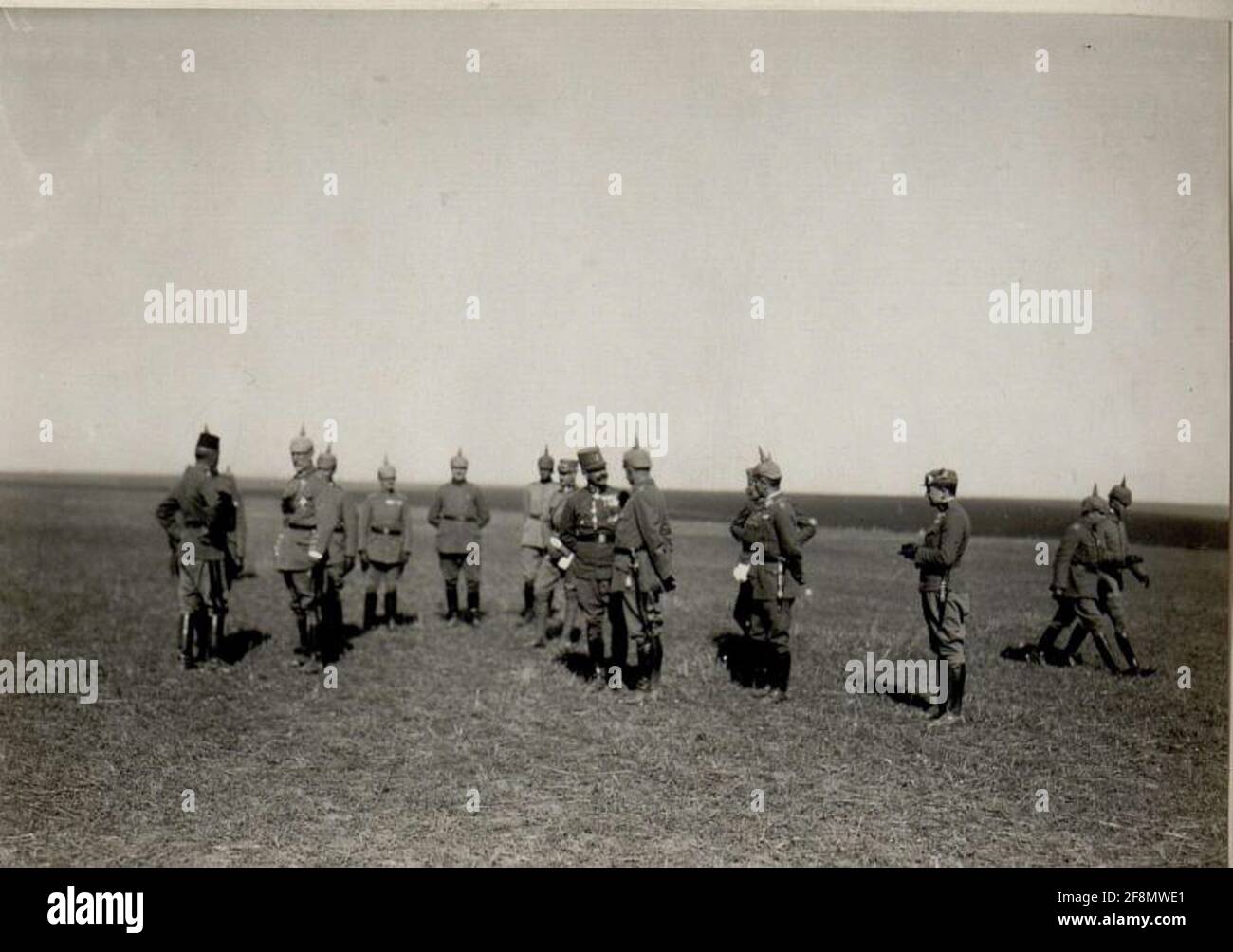 Inspektion der Deutschen Infanteriedivision 223 durch das Hauptquartier Böhm-Ermoli. . Stockfoto